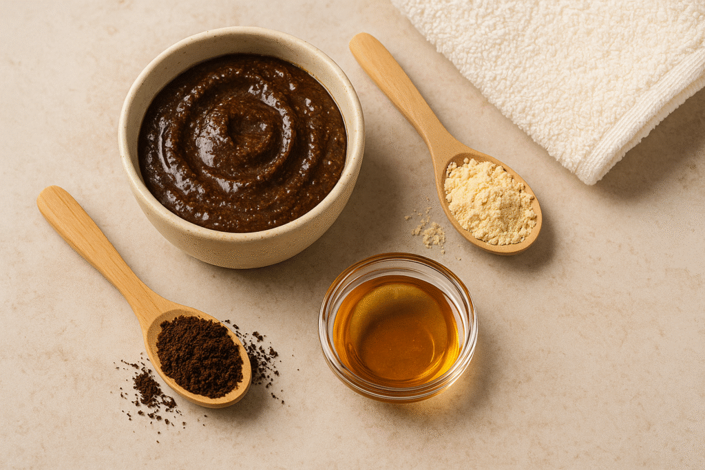 Coffee Besan and Oil mask