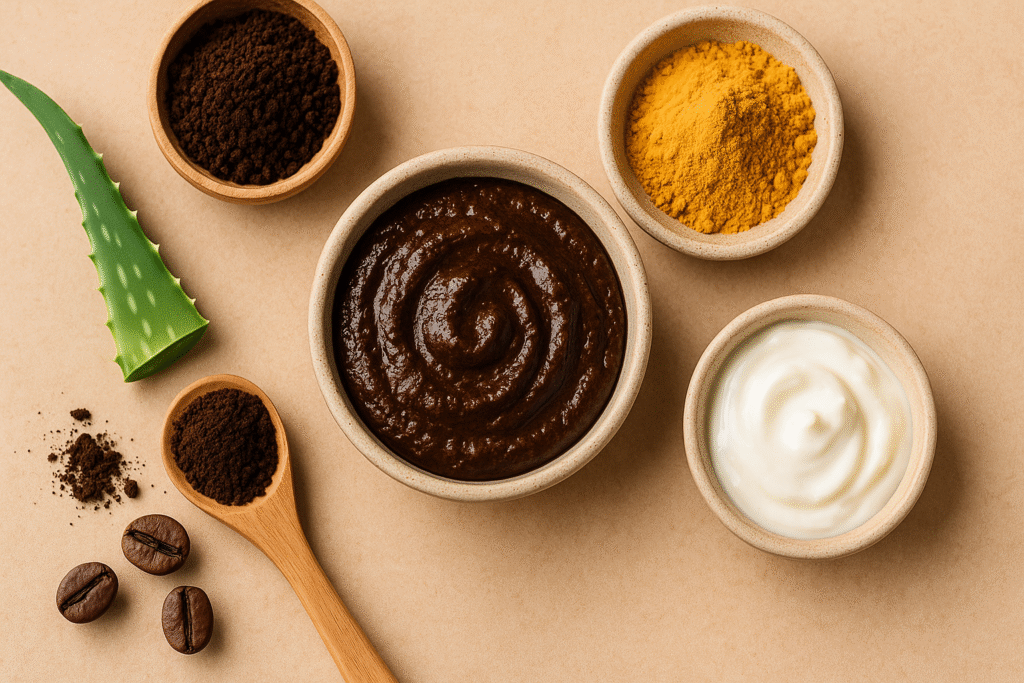 Coffee Turmeric yogurt Mask